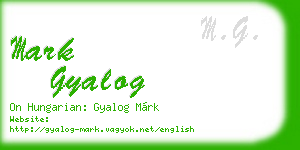 mark gyalog business card